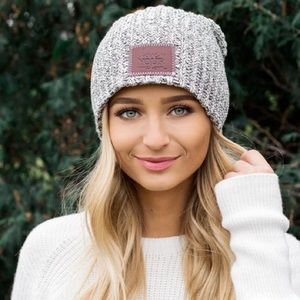 Love your Melon black speckled winter beanie